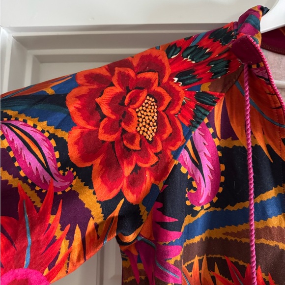 FARM Rio Vibrant Floral Maxi Dress - Red, Pink, Blue, Orange - Picture 5 of 7